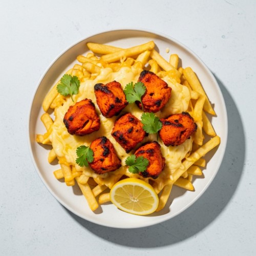Chips, Cheese & Chicken Tikka 