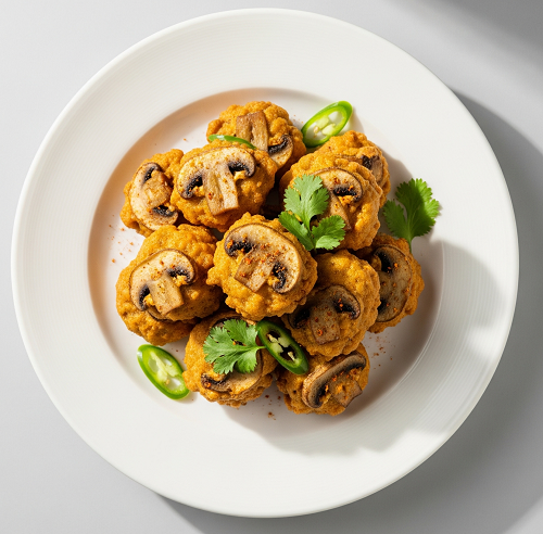 Mushroom Pakora (v) Starter 